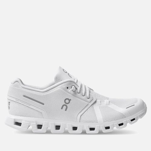 ON Men's Cloud 5 Running Trainers - All White - UK 7