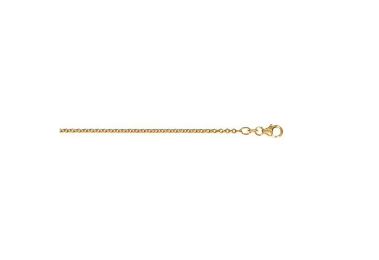 ONE ELEMENT Goldkette Halskette aus 333 Gelbgold Ø 2,00 mm, Damen Gold Schmuck Rundankerkette