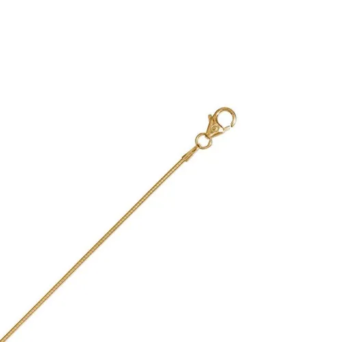 ONE ELEMENT Goldkette Halskette aus 585 Gelbgold Ø 1,00 mm, Damen Gold Schmuck Tonda rund Reif