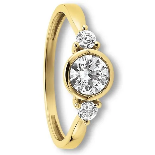 ONE ELEMENT Goldring Zirkonia Ring aus 333 Gelbgold, Damen Gold Schmuck