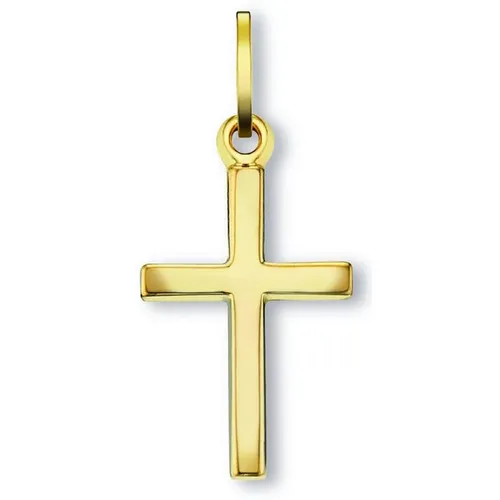 ONE ELEMENT Kettenanhänger Kreuz Anhänger aus 333 Gelbgold, Damen Gold Schmuck