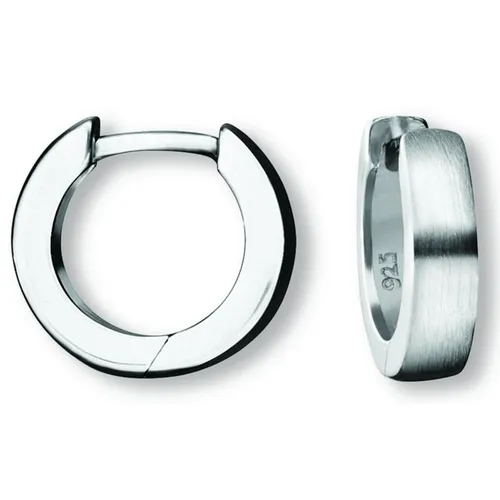 ONE ELEMENT Paar Creolen Ohrringe Creolen aus 925 Silber Ø 12,4 x 3,0 mm, Damen Silber Schmuck