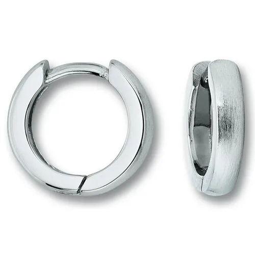 ONE ELEMENT Paar Creolen Ohrringe Creolen aus 925 Silber Ø 12,6 x 2,6 mm, Damen Silber Schmuck