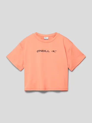 ONeill T-Shirt mit Label-Print Modell 'RUTILE' in Pink
