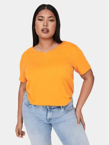 ONLY Carmakoma T-Shirt 15285965 Orange Regular Fit