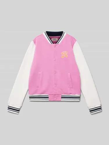 Only College-Jacke mit Motiv-Print Modell 'CONNIE' in Pink