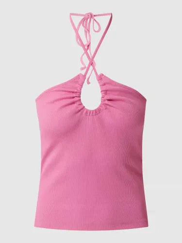 Only Crop Top mit Stretch-Anteil Modell 'Nessa' in Pink