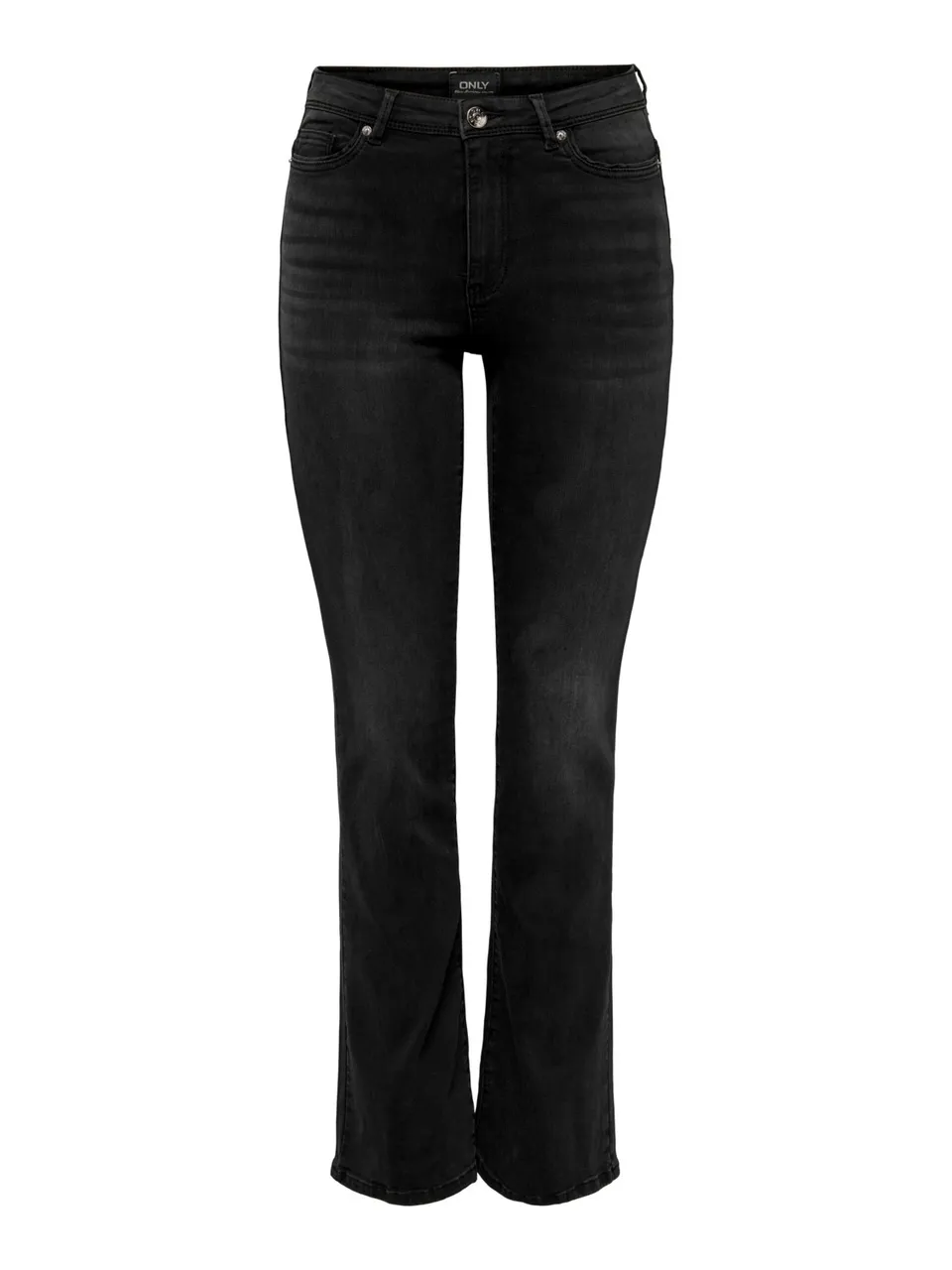 Only Damen Jeans ONLWAUW BJ1097 Flared Fit - Schwarz - Washed Black