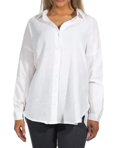 ONLY Damen Lange Oversized Hemd Bluse | Langarm Classic