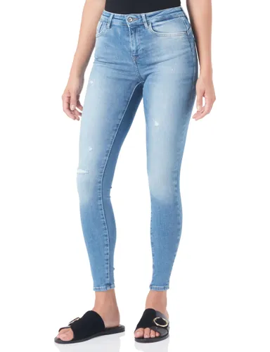 ONLY Female Skinny Jeans Skinny Fit Mittlere Taille Offener