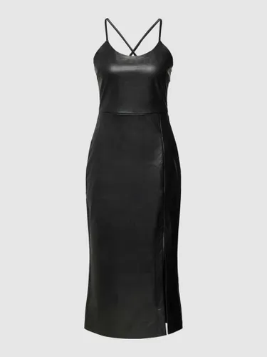 Only Knielanges Kleid in Leder-Optik Modell 'RINA' in Black