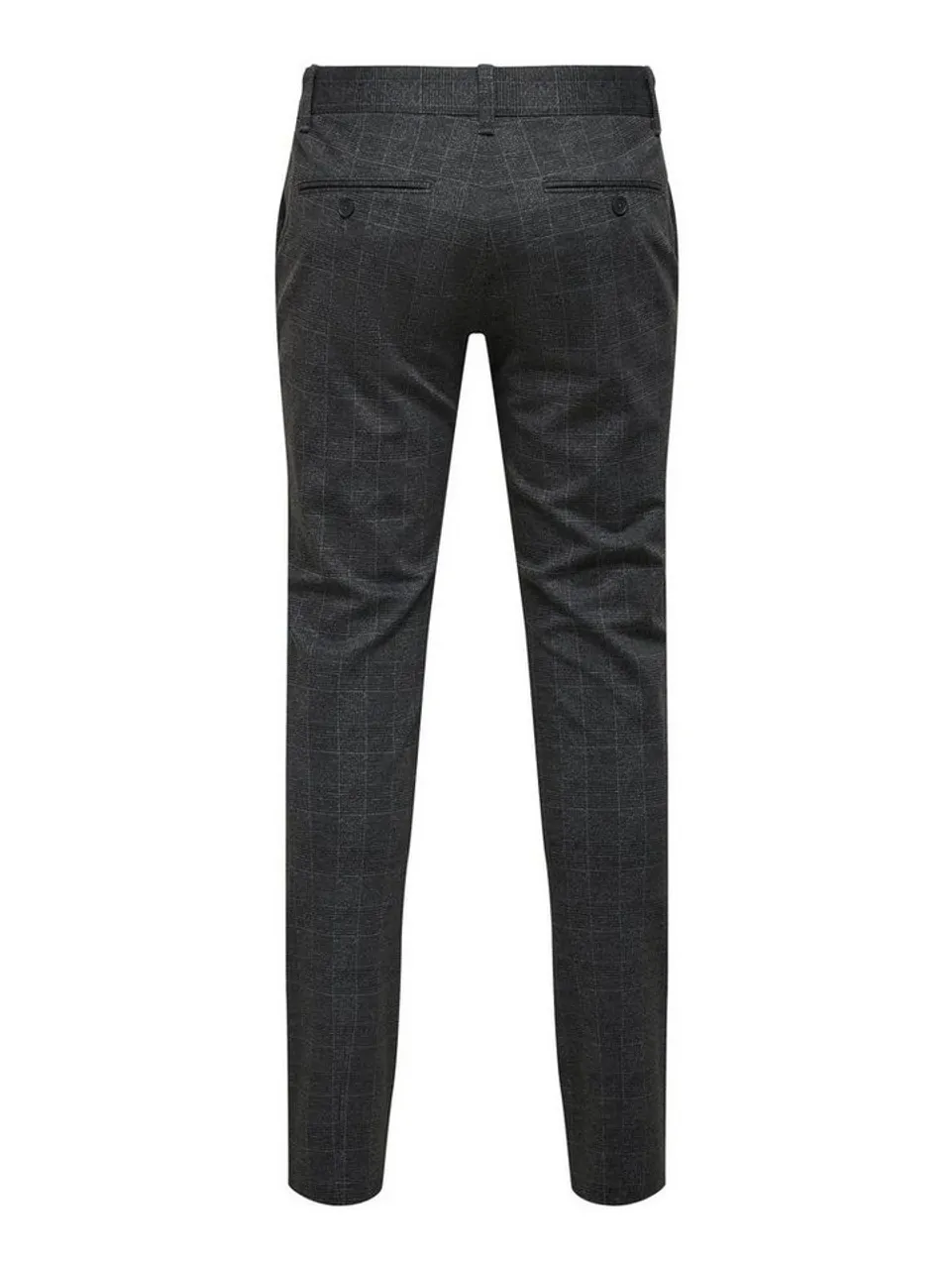 ONLY & SONS Chinohose Stoffhose Karierte Stretch Chino Trousers ONSMARK 6265 in Schwarz-2
