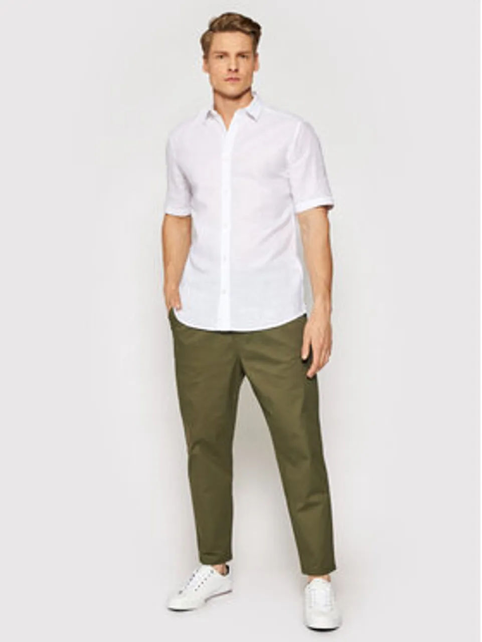 Only & Sons Hemd Caiden 22009885 Weiß Slim Fit