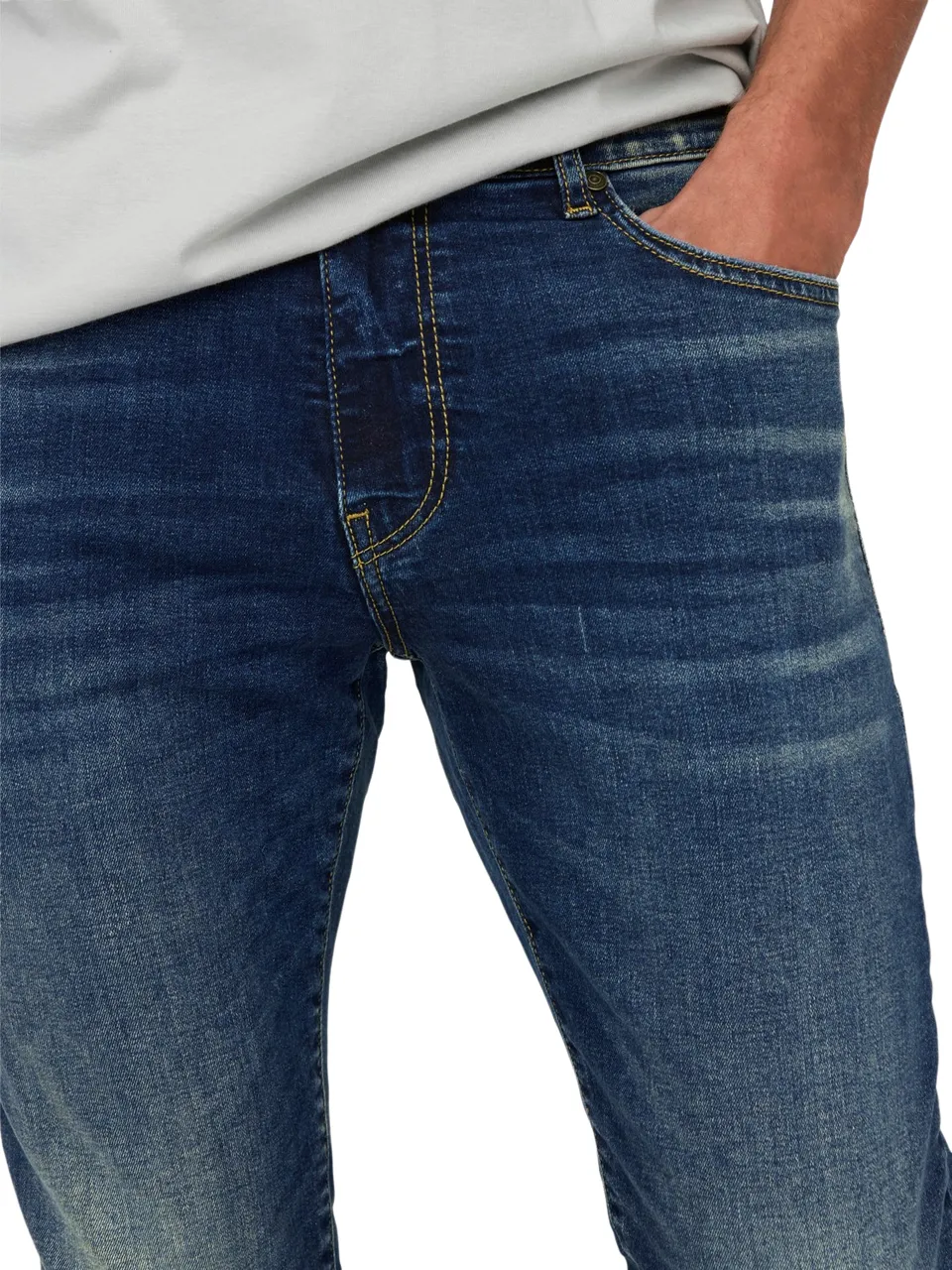 Only & Sons Herren Jeans ONSLOOM SLIM 6920 - Slim Fit - Blau - Medium Blue Denim