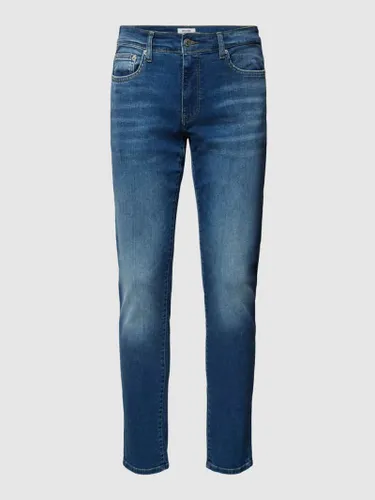 Only & Sons Slim Fit Jeans mit Label-Patch Modell 'SLOOM' in Dunkelblau