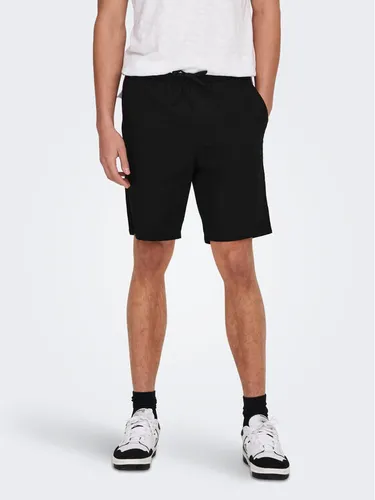 Only & Sons Stoffshorts 22024967 Schwarz Loose Fit