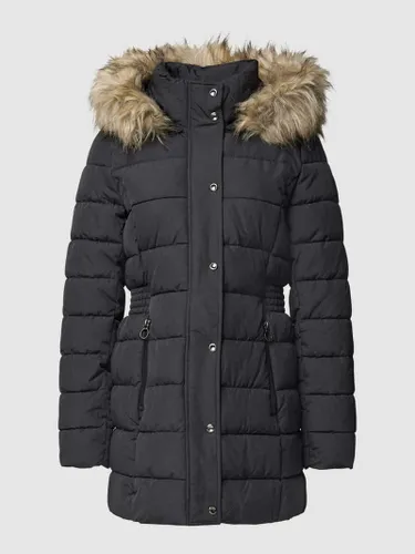 Only Steppmantel mit abnehmbarer Kapuze Modell 'LUNA QUILTED COAT' in Black