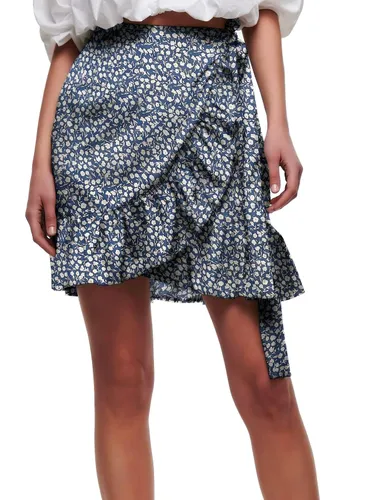 ONLY Womens Blue Mirage Short Skirt