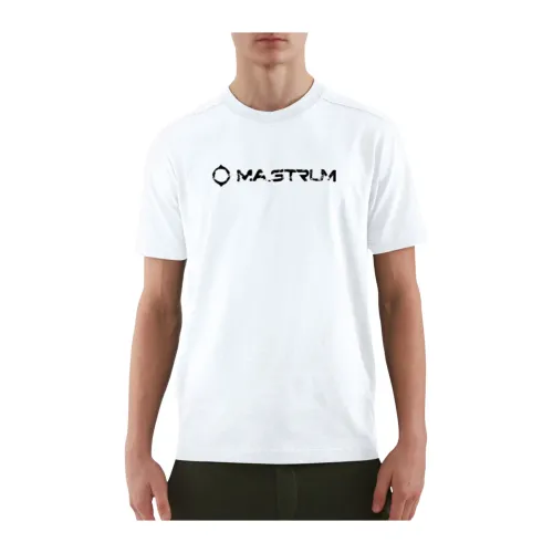Optic Weißes T-Shirt Ma.strum