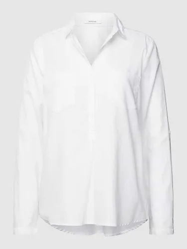 OPUS Bluse mit V-Ausschnitt Modell 'Falenta' in Weiss