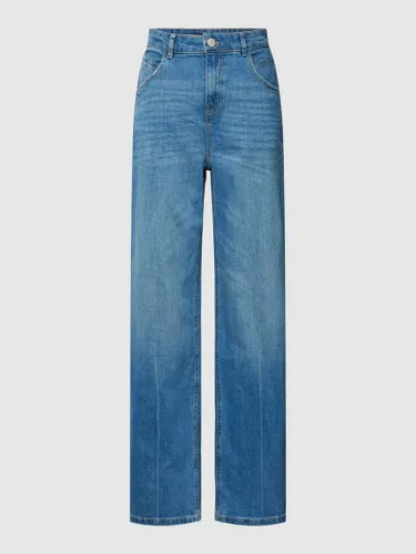 OPUS Jeans mit Label-Patch Modell 'Miberta' in Bleu