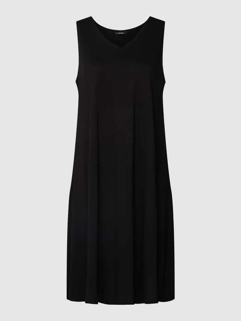 OPUS Kleid aus Viskose mit V-Ausschnitt Modell 'Winga' in Black