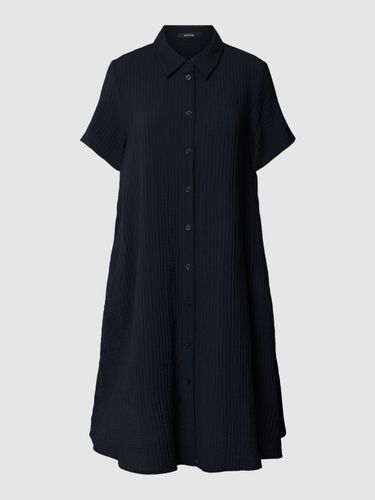 Opus Knielanges Kleid mit Knopfleiste Modell 'Wetina' in Blau