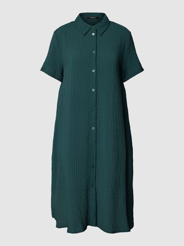 Opus Knielanges Kleid mit Knopfleiste Modell 'Wetina' in Dunkelgrün