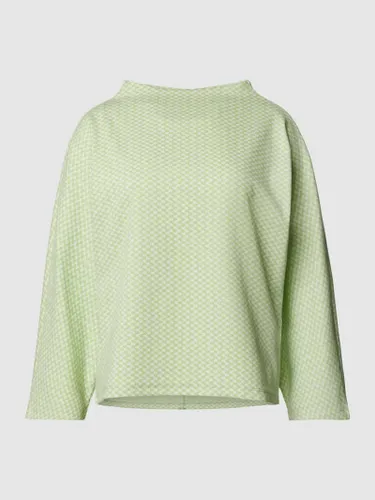 OPUS Sweatshirt mit Allover-Muster Modell 'Gillu' in Hellgruen