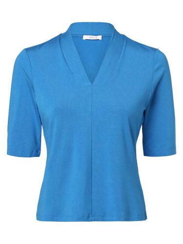 Opus T-Shirt Damen Jersey V-Ausschnitt blau