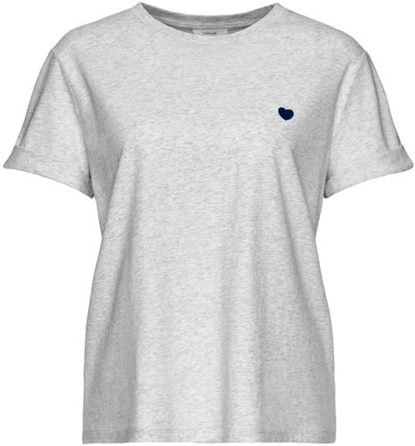 OPUS T-Shirt "Serz", mit kleiner Herz-Stickerei