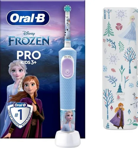 Oral-B Elektrische Zahnbürste Pro Kids Frozen, Aufsteckbürsten: 1 St., für Kinder ab 3 Jahren