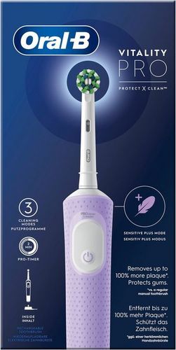Oral B Elektrische Zahnbürste Vitality Pro, Aufsteckbürsten: 1 St., 3 Putzmodi