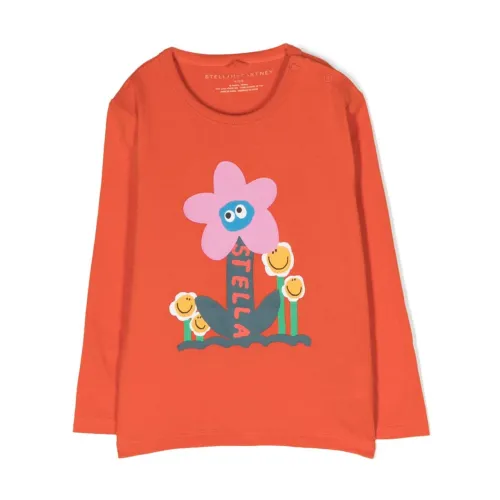 Orange Baumwoll Baby Mädchen T-Shirt Stella McCartney