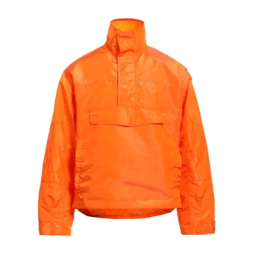 Orange Jacke mit Kordelzug in der Taille Dior