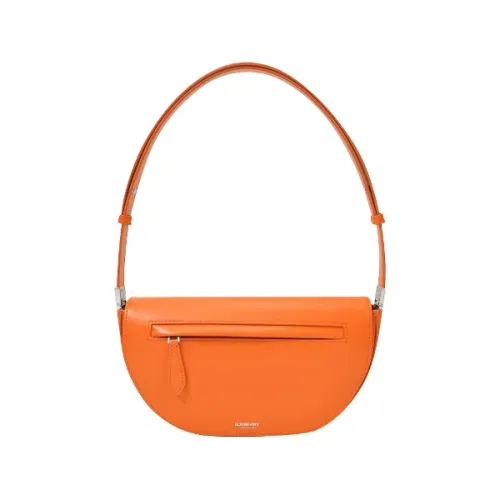 Orange Leder Halbmond Tasche Inspiriert von der Architektur des London Olympia Burberry