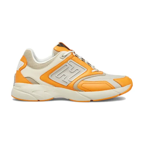 Orange Tech Fabric Sneakers Fendi