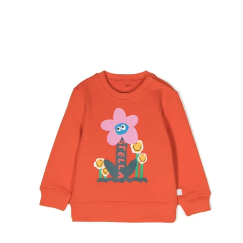 Oranger Baumwoll Baby Sweatshirt Stella McCartney