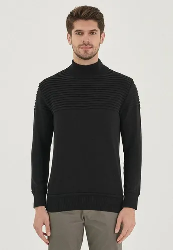 ORGANICATION Rollkragenpullover Men's Turtleneck Sweater in Black