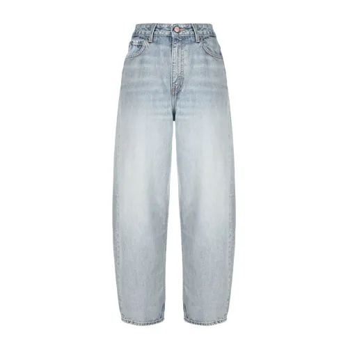 Organische High-Waist Tapered Jeans Ganni