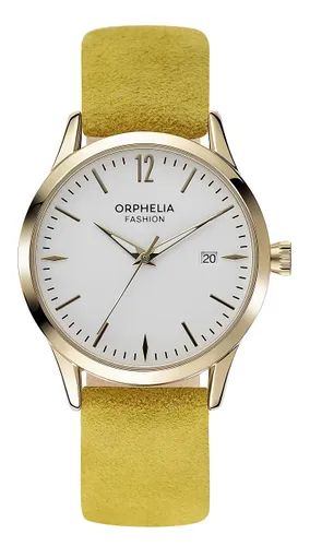 Orphelia Fashion Damen-Armbanduhr Suede Analog Quarz mit