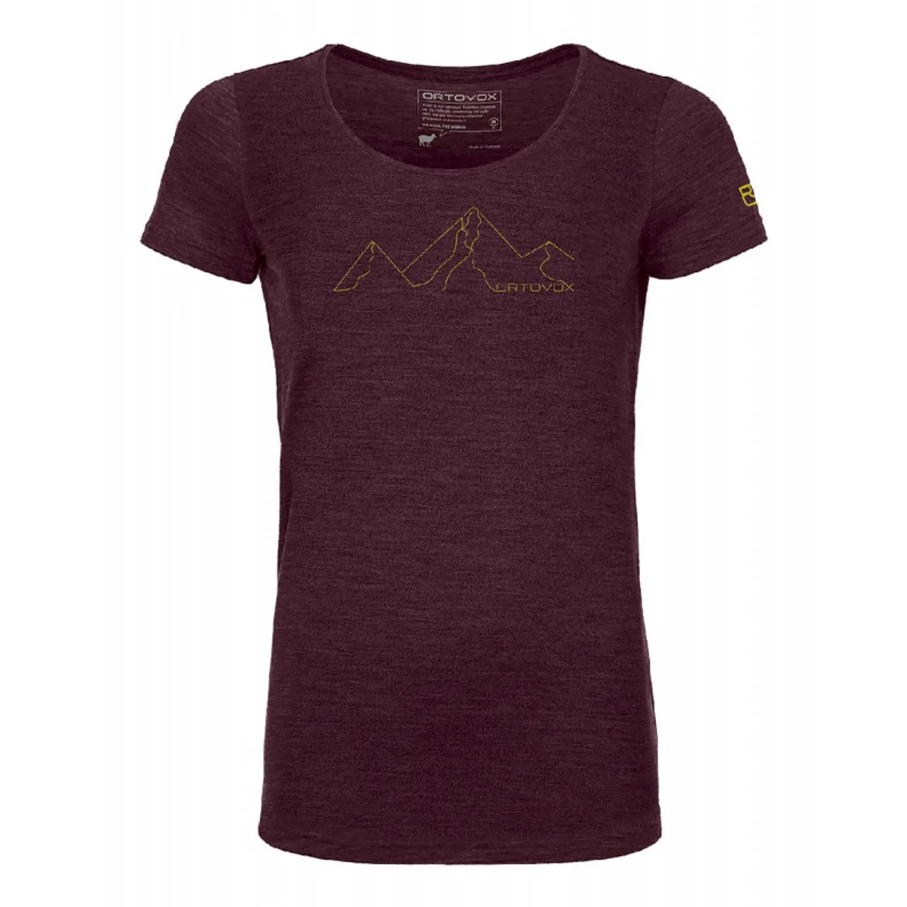 Ortovox 150 Cool Mountain Face TS - T-Shirt - Damen Dark Wine Blend M