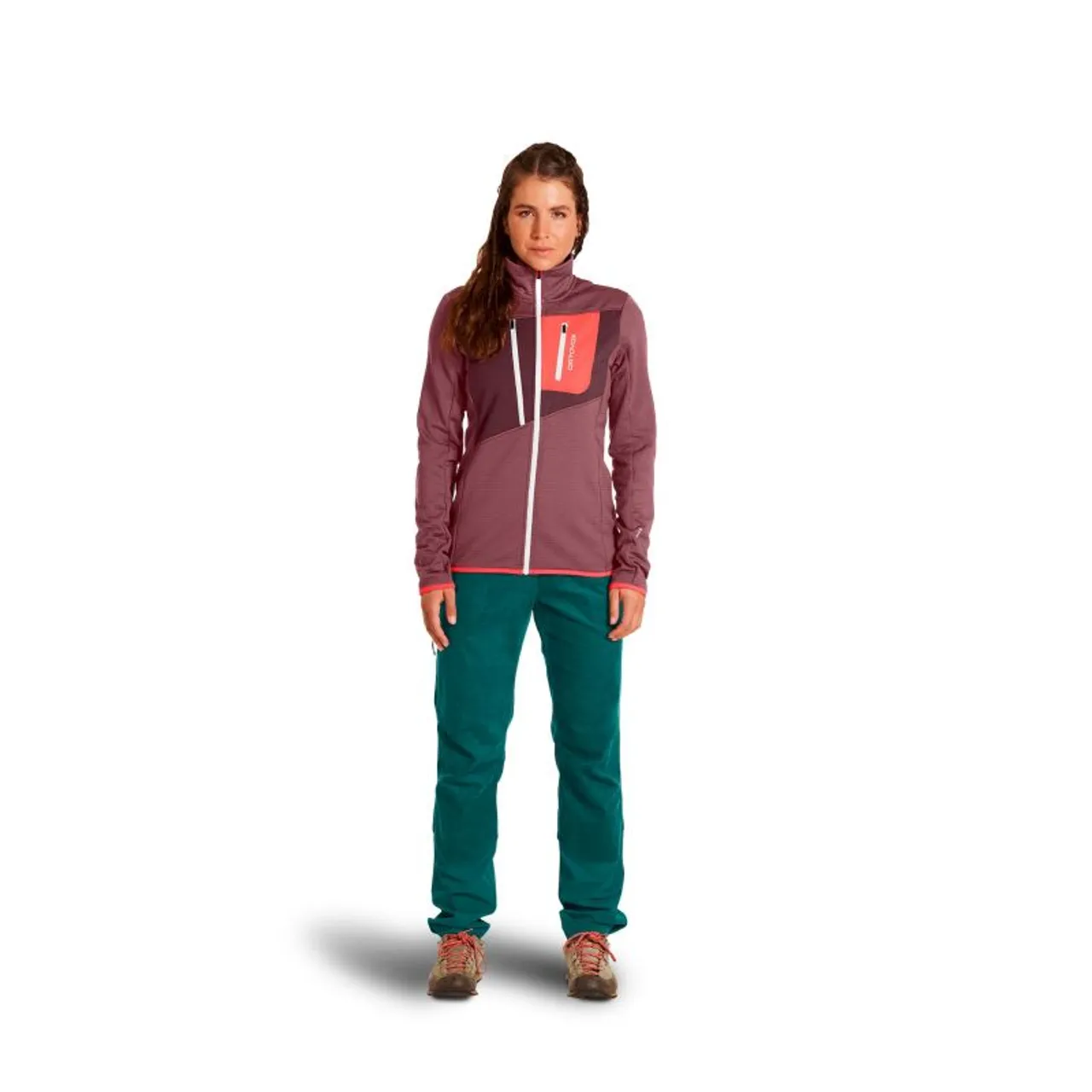 Ortovox Fleece Grid Jacket - Fleecejacke - Damen Mountain Rose XS