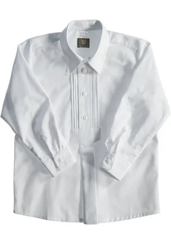 OS-Trachten Trachtenhemd Jolea Langarmhemd für Jungen mit 2x3 Biesen