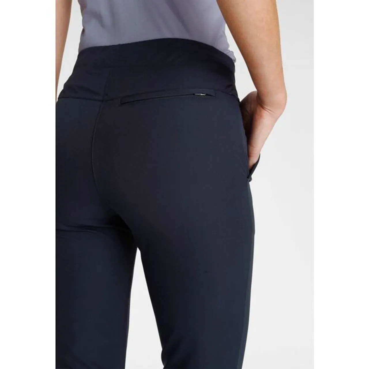 Outdoorhose POLARINO "Joggpants" Gr. 44, N-Gr, blau (marine) Damen Hosen Sporthosen