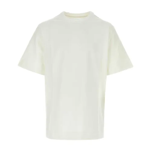 Oversize Weißes Stretch-Baumwoll-T-Shirt Jil Sander