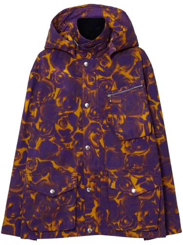 Oversized-Jacke mit Batik-Print