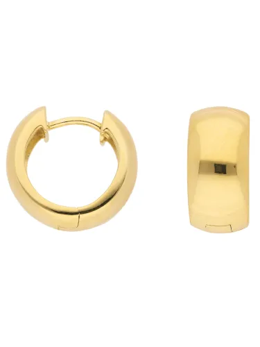 Paar Ohrhänger ADELIA´S "1 333 Gold Ohrringe / Creolen Ø 14,6 mm" Gr. Damen, Gelbgold 333, goldfarben (gold) Damen Ohrhänger