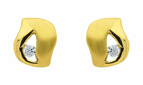 Paar Ohrhänger ADELIA´S "Damen Goldschmuck" Ohrringe Gr. Damen, goldfarben (gold) Damen Ohrhänger