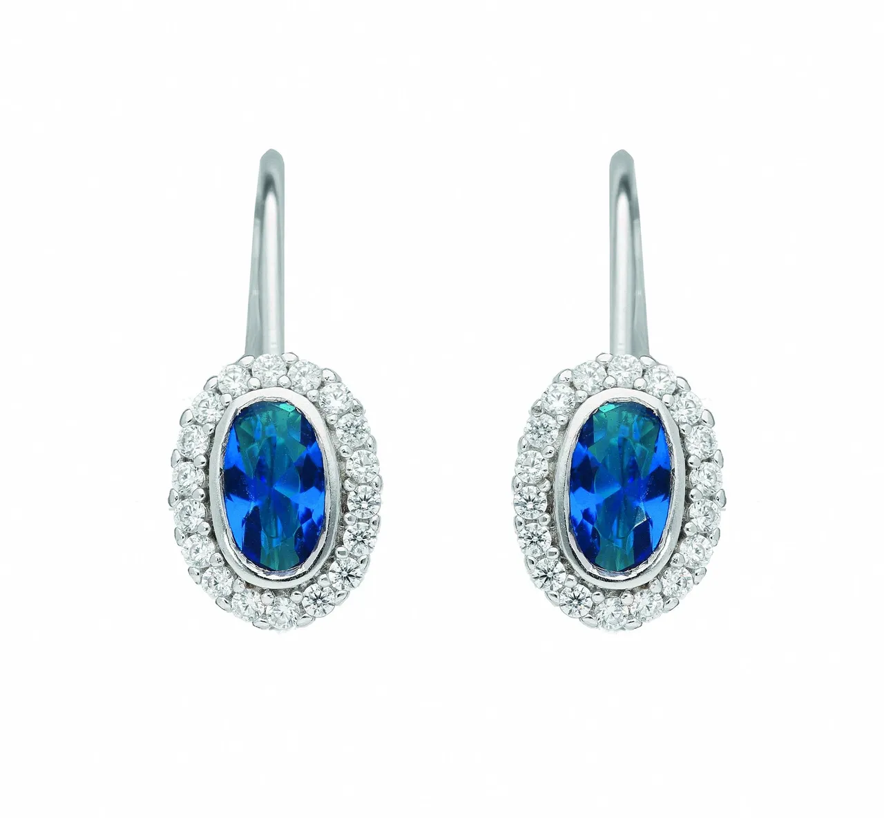Paar Ohrhänger ADELIA´S "Damen Silberschmuck" Ohrringe Gr. Damen, blau Damen Ohrhänger Silberschmuck für